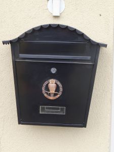 Owl post on the mail box