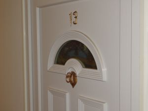 knocker applied to the door