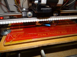 the first test print using the kapton tape