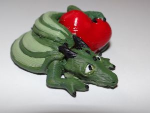 painted dragon - side view