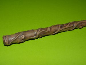 Details of Hermione's wand after it has been painted