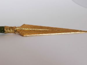 golden gilded dagger close-up