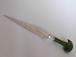 silver gilded dagger