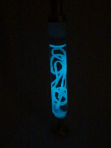 Vial in the dark