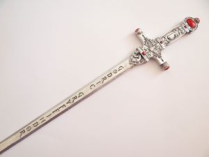 Gryffindor sword gilded and shaded